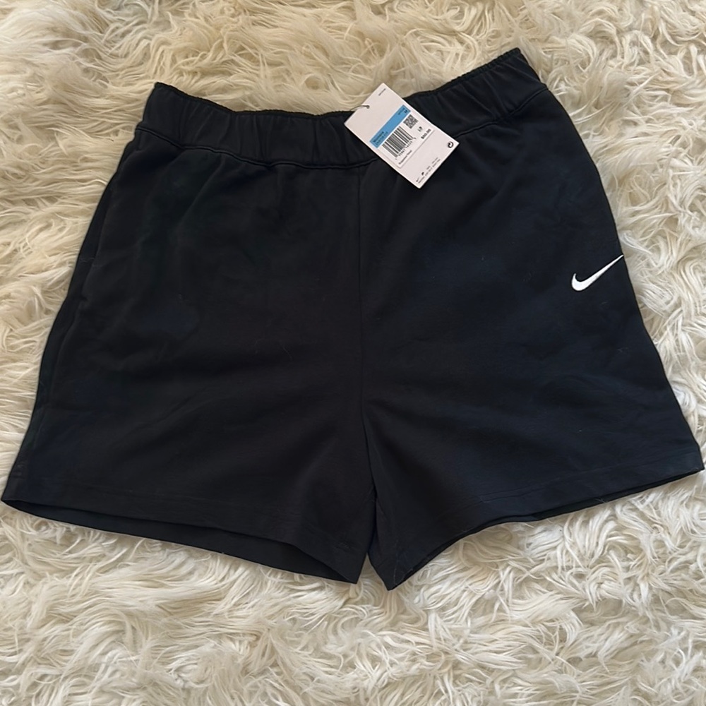 Nike Black Sports Shorts with Logo